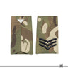 British Army Sergeant Rank Slides Black/MTP Pair (7103003263160)