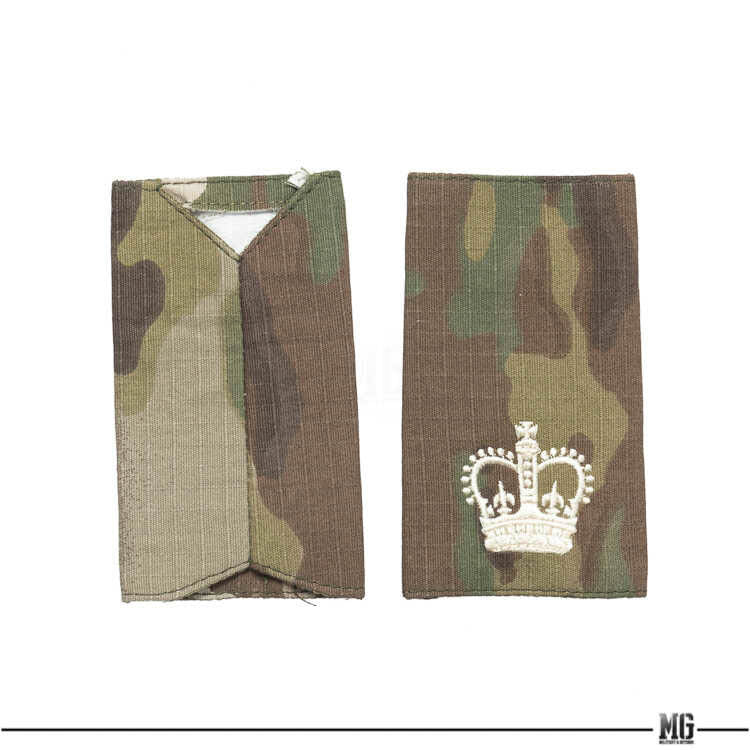 British Army WO2 Rank Slides Ivory/MTP Pair – Hong Kong MG Trading Limited