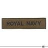 British Royal Navy Chest Title Patch Olive (7103027282104)