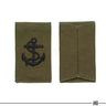British Royal Navy Leading Seaman Rank Slides Black/OD Pair (7103027773624)