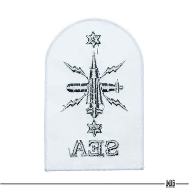 British Royal Navy Leading Rate Seamanship Qualification Badge Large White (7103027937464)