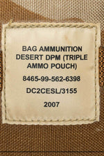 Brand New British Army Triple Ammunition Pouch Desert DPM (7103037309112)