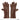 Brown leather flight gloves with padded fingers, thumb, and side seam stitching