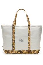 Captain Stag Camp Out Tote Bag Large White/Camo (7103052054712)