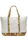 Captain Stag Camp Out Tote Bag Large White/Camo (7103052054712)