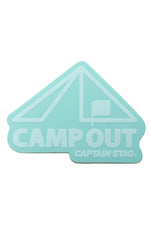 Captain Stag Camp Out Sticker Clear Clear (7103052349624)