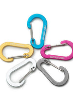 Captain Stag Aluminum Flat Carabiner S-Small Silver / S (Small) (7103052742840)