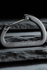 Captain Stag Aluminum Flat D Carabiner Small Silver / S (Small) (7103052808376)