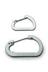 Captain Stag Aluminum Flat D Carabiner Small Silver / S (Small) (7103052808376)