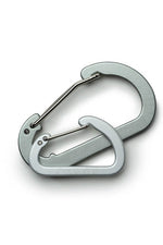 Captain Stag Aluminum Flat D Carabiner Small Silver / S (Small) (7103052808376)