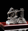 British Army Sitting Bronze Sniper Statue (7103054577848)