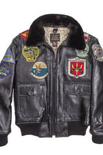 Cockpit USA Top Gun Navy G-1 Leather Jacket (7103060115640)