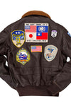 Cockpit USA Movie Heroes Top Gun G-1 Leather Jacket Brown / 38 (7103060148408)