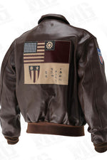 Cockpit USA Tiger 23rd Fighter Leather Jacket Brown / 52 (7103060541624)