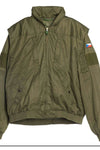 Like New Czech Army Flight Jacket With Vest Sage Green / 176/116 (7103067521208)