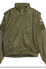 Like New Czech Army Flight Jacket With Vest Sage Green / 176/116 (7103067521208)