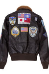Cockpit USA Movie Hero Top Gun Navy G-1 Leather Jacket (7103060148408)