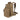 Tan tactical backpack with padded shoulder straps, front panel pockets, and chest strap.