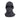 Lightweight hood balaclava, black fabric with face opening and neck coverage
