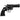 Black revolver pistol replica, side view with textured handle grip
