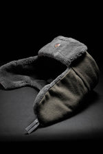 Like New East German Army Winter Cap Grey / 55cm (7103264325816)