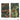 UA rank slides pair in Flecktarn camouflage with black insignia stripes