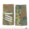Flecktarn camouflage rank slides pair with silver stripe bars