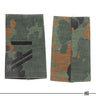 Military rank slides pair in dark Flecktarn with black rank stripe