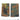 Camo rank slides pair with three black stripes on Flecktarn fabric backing