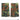 Flecktarn camouflage rank slides pair with embroidered insignia, black-bordered edges