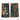 German Army rank slide pair in Flecktarn camo with silver insignia emblems