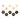 Set of embroidered officer career badges with gold insignia on round white and navy patches