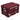 Red collapsible storage case shaped like JR freight rail container with side and top panels