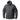Dark gray fleece zip-up jacket with hood and two zippered side pockets