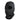 Black balaclava with oval face opening and stitched hood, cold-weather style