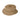 Cotton ripstop bucket hat in tan with front fabric patch and stitched brim panels
