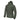 Dark green hooded windshirt with full front zipper and drawstring hood