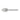 Stainless steel spoon with oval bowl and smooth long handle