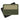 Rectangular rubber velcro patch with light green top and dark green bottom, backing visible