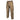 Tan cargo pants, ripstop fabric; button waist, side pockets, thigh flap pockets