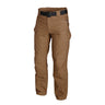 Tan tactical pants with belt loops, zip fly, and cargo pockets