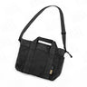 Ammo bucket in black fabric with shoulder strap and front panel pocket.