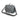 Medium urban nylon courier bag in melange grey, front zip and padded shoulder strap