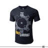 Black cotton T-shirt with large Bolt Carrier graphic on chest