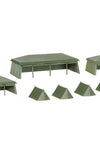 Herpa Military 1/87 Assembly Kit Tents 7pcs (7103481381048)
