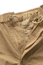 Houston Cotton Rip Baggy Shorts Khaki / L (Large) (7103485870264)