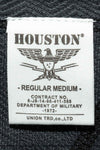 Houston Herringbone Jacquard Shirt Black / L (Large) (7103486263480)