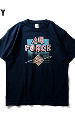 Houston Air Force Printed Tee Navy / XL (X-Large) (7103486656696)