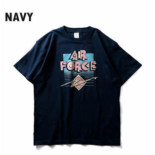 Houston Air Force Printed Tee Navy / XL (X-Large) (7103486656696)