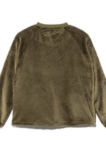 Houston Crew Neck Fleece Jacket Olive Drab / L (Large) (7103486853304)